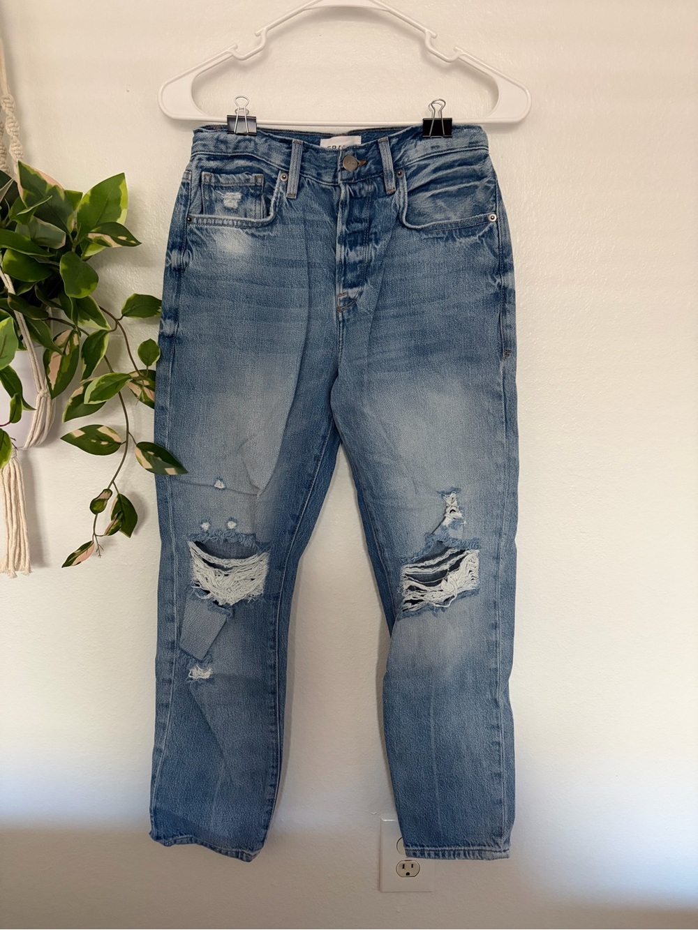 Frame High-Rise Women’s Jeans - Light Blue